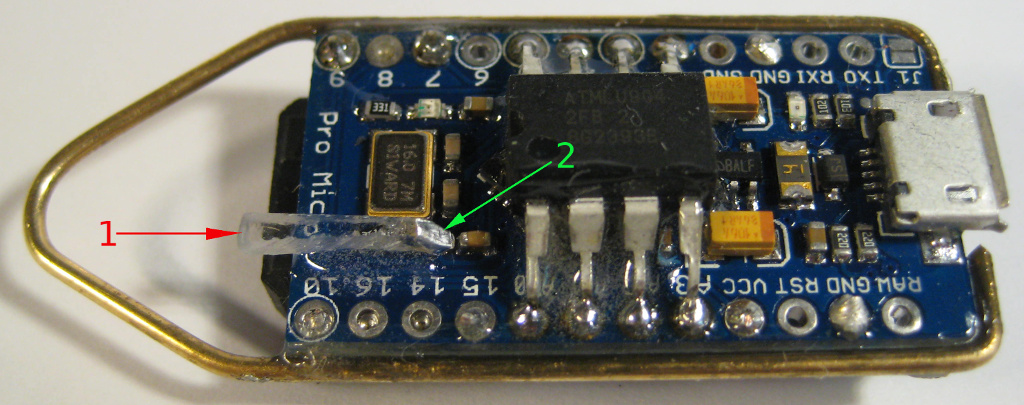 FinalKey with
        acrylic pole as mirror on io-led