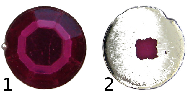 red gemstone, preparation